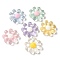 Translucent Resin Decoden Cabochons, Flower, Mixed Color, 29x29x7mm