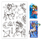 Custom Summer Theme PVC Plastic Clear Stamps, for DIY Scrapbooking, Photo Album Decorative, Cards Making, Centaur, 160x110mm