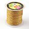 Round Metallic Thread, Embroidery Thread, 9-Ply, Gold, 0.8mm, about 65.61 yards(60m)/roll