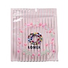 Flower Stripe Print Plastic Yin-Yang Zip Lock Bags OPP-B005-02-2