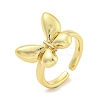 Butterfly Brass Cuff Rings RJEW-L113-011G-1