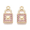 Rack Plating Alloy Rhinestone Pendants FIND-N005-29G-B-1