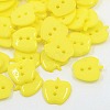 Apple Acrylic Buttons for Clothes Accessories Crafts X-BUTT-E036-07-1