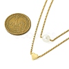 Brass Double Layer Necklace NJEW-JN04918-3