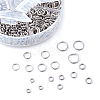 Kissitty 304 Stainless Steel Open Jump Rings STAS-KS0001-01-2