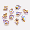 Faceted Glass Rhinestone Charms RGLA-F052-223PS-1