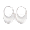 Oval Brass Hoop Earrings for Women EJEW-G391-09S-2