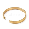 Ion Plating(IP) 304 Stainless Steel Plain Bangle BJEW-F464-11G-3