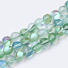 Synthetic Moonstone Beads Strands G-S283-6mm-M1-2