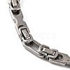 Tarnish Resistant 304 Stainless Steel Byzantine Chain Bracelets BJEW-B078-86P-2