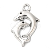 Alloy Dolphin Pendants TIBEP-R336-079AS-FF-1