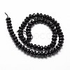 Natural Black Onyx Beads Strands G-P161-23-8x5mm-2