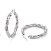 Tarnish Resistant 304 Stainless Steel Hoop Earring EJEW-F257-15P-2