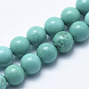 Natural Howlite Beads Strands X-G-K244-02-8mm-02-1