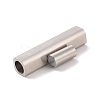 Tarnish Resistant 304 Stainless Steel Magnetic Clasps with Glue-in Ends STAS-F276-05P-01-3