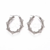 Long-Lasting Plated 304 Stainless Steel Wire Wrapped Hoop Earrings EJEW-D250-04A-P-1