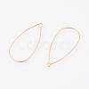 Brass Earring Hooks X-KK-T038-138G-2