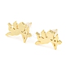 Rack Plating Brass Cupid Stud Earrings EJEW-G361-01G-1