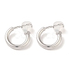Brass Clip-on Earrings for Women Men KK-K371-26P-1