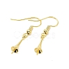 Rack Plating Brass Earring Hooks KK-F839-026G-2