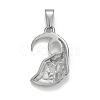 Non-Tarnish 304 Stainless Steel Pendants STAS-D165-14P-06-2