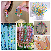 420Pcs 14 Style Transparent Spray Painted Crackle Glass Beads Strands CCG-TA0002-04-9