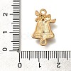 Christmas Bell Alloy Red Enamel Links FIND-I040-03A-3