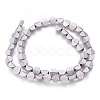 Electroplated Non-magnetic Synthetic Hematite Beads Strands G-P392-O05-1