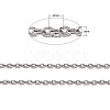 304 Stainless Steel Cable Chains CHS-K002-33-2