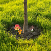 GOMAKERER 12Pcs 6 Style Resin Potted Mushroom Display Ornaments DJEW-OC0001-31-6