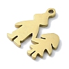 304 Stainless Steel Charms STAS-C097-31G-2