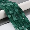 Natural Dyed White Jade Beads Strands G-Q008-C01-01F-2