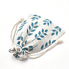 Polycotton(Polyester Cotton) Packing Pouches Drawstring Bags ABAG-S003-05F-3