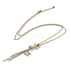 Alloy Star Tassels Pendant Necklace NJEW-M221-02AB-2