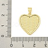 Rack Plating Brass Micro Pave Clear Cubic Zirconia Pendants KK-U029-03G-3