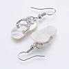 Shell Dangle Earrings EJEW-F147-G-3