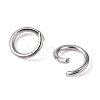 Jewelry Findings Original Color Stainless Steel Jump Rings X-STAS-E011-5x0.7mm-2