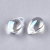 Transparent Glass Charms X-GGLA-S042-05A-2