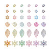 Craftdady 300Pcs 6 Style Transparent Acrylic Bead Caps TACR-CD0001-03-11