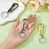HOBBIESAY 3Pcs 3 Colors Alloy Heavy Duty Keychains with 2 Detachable Key Rings FIND-HY0002-93-3