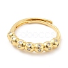 Rack Plating Brass Micro Pave Clear Cubic Zirconia Rings RJEW-E064-13G-2