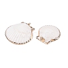 Natural Scallop Shell Pendants SSHEL-N038-14-2