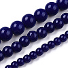 Opaque Solid Color Glass Beads Strands GLAA-T032-P6mm-03-4