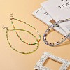 Glass Seed Beaded Two Loops Wrap Bracelet for Women BJEW-JB09216-13