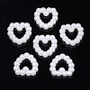 ABS Plastic Imitation Pearl Linking Rings OACR-S020-04-2