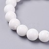 Natural Mashan Jade Beaded Stretch Bracelet BJEW-P207-34-8mm-2