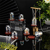   8 Sets 2 Style Iridescent Glass Dome Cover DJEW-PH0001-25-5