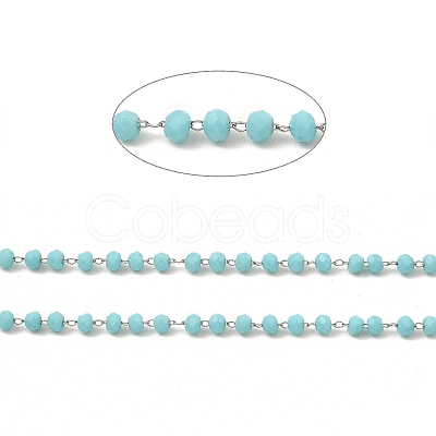 Glass Round Beaded Chain CHS-B003-01B-1