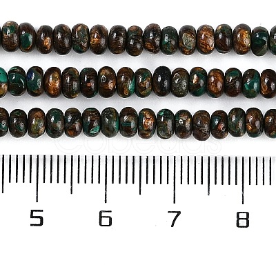 Assembled Natural Malachite & Bronzite Beads Strands G-A230-C02-01-1