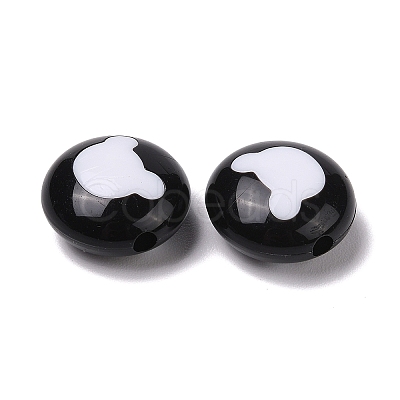 Two-tone Acrylic Beads OACR-U003-10-1